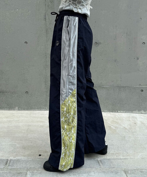 【セール】裾レース切替ナイロントラックパンツ（その他パンツ）｜CIAOPANIC（チャオパニック）