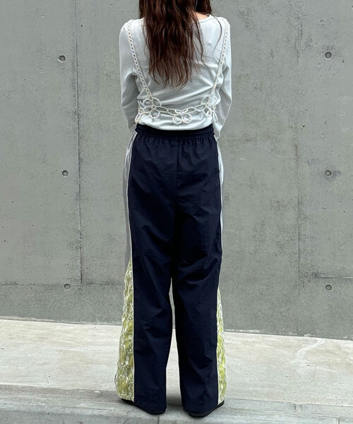 【セール】裾レース切替ナイロントラックパンツ（その他パンツ）｜CIAOPANIC（チャオパニック）