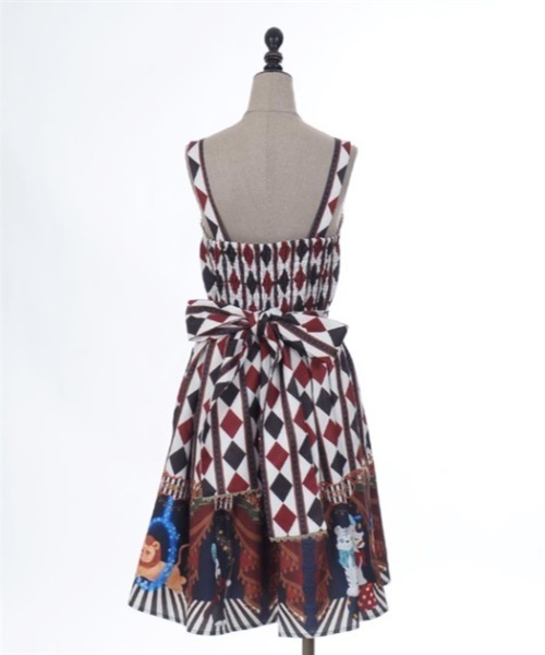 axes femme kawaii（アクシーズファムカワイイ）の「ドールズサーカスジャンスカ（ジャンパースカート・レディース・ブルー/ワイン/ブラック・MEDIUM）」の9枚目の写真