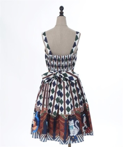 axes femme kawaii（アクシーズファムカワイイ）の「ドールズサーカスジャンスカ（ジャンパースカート・レディース・ブルー/ワイン/ブラック・MEDIUM）」の17枚目の写真