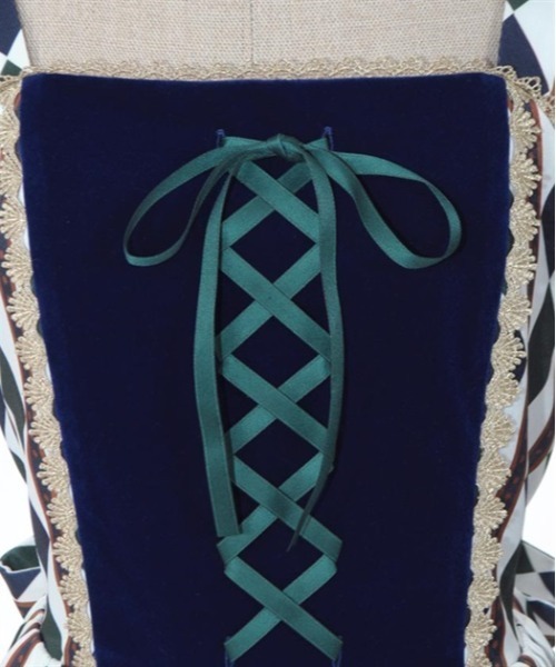 axes femme kawaii（アクシーズファムカワイイ）の「ドールズサーカスジャンスカ（ジャンパースカート・レディース・ブルー/ワイン/ブラック・MEDIUM）」の18枚目の写真