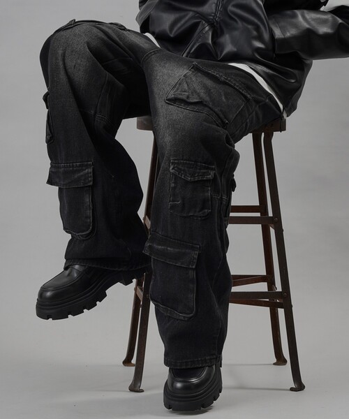 【セール】Bohemian Chop/ボヘミアンチョップ ストレートデニムカーゴパンツ【限定展開】(デニムパンツ)|PUBLUX(パブリュクス) 【セール】Bohemian Chop/ボヘミアンチョップ ストレートデニムカーゴパンツ【限定展開】(デニムパンツ)|PUBLUX(パブリュクス)