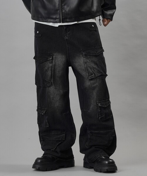【セール】Bohemian Chop/ボヘミアンチョップ ストレートデニムカーゴパンツ【限定展開】(デニムパンツ)|PUBLUX(パブリュクス) 【セール】Bohemian Chop/ボヘミアンチョップ ストレートデニムカーゴパンツ【限定展開】(デニムパンツ)|PUBLUX(パブリュクス)