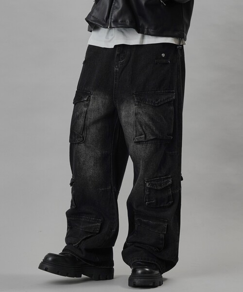 【セール】Bohemian Chop/ボヘミアンチョップ ストレートデニムカーゴパンツ【限定展開】(デニムパンツ)|PUBLUX(パブリュクス) 【セール】Bohemian Chop/ボヘミアンチョップ ストレートデニムカーゴパンツ【限定展開】(デニムパンツ)|PUBLUX(パブリュクス)