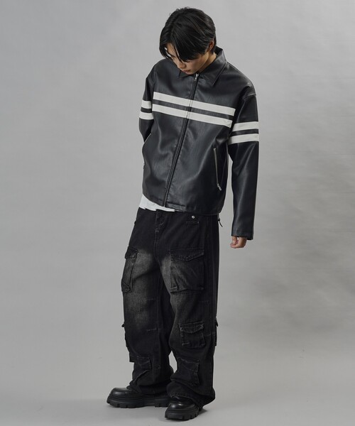 【セール】Bohemian Chop/ボヘミアンチョップ ストレートデニムカーゴパンツ【限定展開】(デニムパンツ)|PUBLUX(パブリュクス) 【セール】Bohemian Chop/ボヘミアンチョップ ストレートデニムカーゴパンツ【限定展開】(デニムパンツ)|PUBLUX(パブリュクス)