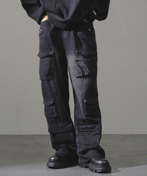 【セール】Bohemian Chop/ボヘミアンチョップ ストレートデニムカーゴパンツ【限定展開】(デニムパンツ)|PUBLUX(パブリュクス) 【セール】Bohemian Chop/ボヘミアンチョップ ストレートデニムカーゴパンツ【限定展開】(デニムパンツ)|PUBLUX(パブリュクス)