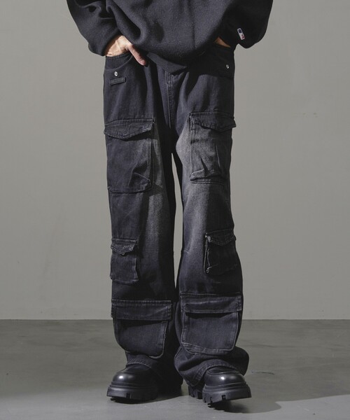 【セール】Bohemian Chop/ボヘミアンチョップ ストレートデニムカーゴパンツ【限定展開】(デニムパンツ)|PUBLUX(パブリュクス) 【セール】Bohemian Chop/ボヘミアンチョップ ストレートデニムカーゴパンツ【限定展開】(デニムパンツ)|PUBLUX(パブリュクス)