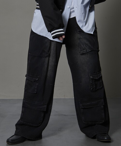 【セール】Bohemian Chop/ボヘミアンチョップ ストレートデニムカーゴパンツ【限定展開】(デニムパンツ)|PUBLUX(パブリュクス) 【セール】Bohemian Chop/ボヘミアンチョップ ストレートデニムカーゴパンツ【限定展開】(デニムパンツ)|PUBLUX(パブリュクス)