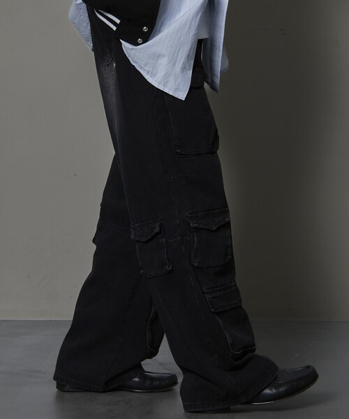 【セール】Bohemian Chop/ボヘミアンチョップ ストレートデニムカーゴパンツ【限定展開】(デニムパンツ)|PUBLUX(パブリュクス) 【セール】Bohemian Chop/ボヘミアンチョップ ストレートデニムカーゴパンツ【限定展開】(デニムパンツ)|PUBLUX(パブリュクス)