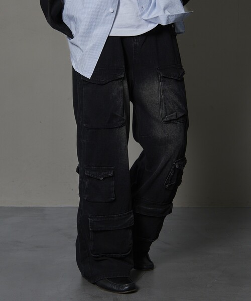 【セール】Bohemian Chop/ボヘミアンチョップ ストレートデニムカーゴパンツ【限定展開】(デニムパンツ)|PUBLUX(パブリュクス) 【セール】Bohemian Chop/ボヘミアンチョップ ストレートデニムカーゴパンツ【限定展開】(デニムパンツ)|PUBLUX(パブリュクス)