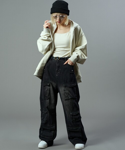 【セール】Bohemian Chop/ボヘミアンチョップ ストレートデニムカーゴパンツ【限定展開】(デニムパンツ)|PUBLUX(パブリュクス) 【セール】Bohemian Chop/ボヘミアンチョップ ストレートデニムカーゴパンツ【限定展開】(デニムパンツ)|PUBLUX(パブリュクス)