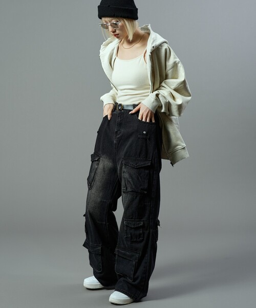 【セール】Bohemian Chop/ボヘミアンチョップ ストレートデニムカーゴパンツ【限定展開】(デニムパンツ)|PUBLUX(パブリュクス) 【セール】Bohemian Chop/ボヘミアンチョップ ストレートデニムカーゴパンツ【限定展開】(デニムパンツ)|PUBLUX(パブリュクス)