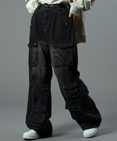 【セール】Bohemian Chop/ボヘミアンチョップ ストレートデニムカーゴパンツ【限定展開】(デニムパンツ)|PUBLUX(パブリュクス) 【セール】Bohemian Chop/ボヘミアンチョップ ストレートデニムカーゴパンツ【限定展開】(デニムパンツ)|PUBLUX(パブリュクス)