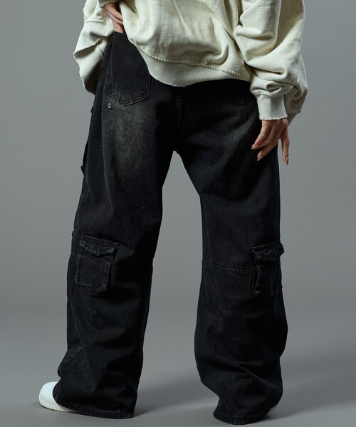 【セール】Bohemian Chop/ボヘミアンチョップ ストレートデニムカーゴパンツ【限定展開】(デニムパンツ)|PUBLUX(パブリュクス) 【セール】Bohemian Chop/ボヘミアンチョップ ストレートデニムカーゴパンツ【限定展開】(デニムパンツ)|PUBLUX(パブリュクス)