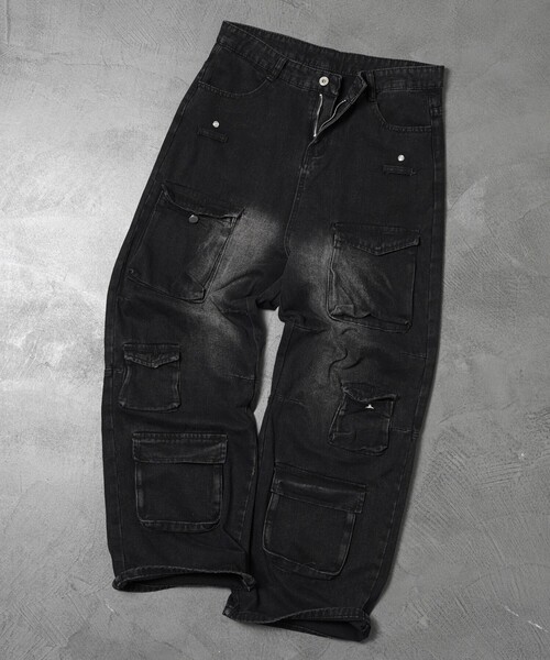 【セール】Bohemian Chop/ボヘミアンチョップ ストレートデニムカーゴパンツ【限定展開】(デニムパンツ)|PUBLUX(パブリュクス) 【セール】Bohemian Chop/ボヘミアンチョップ ストレートデニムカーゴパンツ【限定展開】(デニムパンツ)|PUBLUX(パブリュクス)