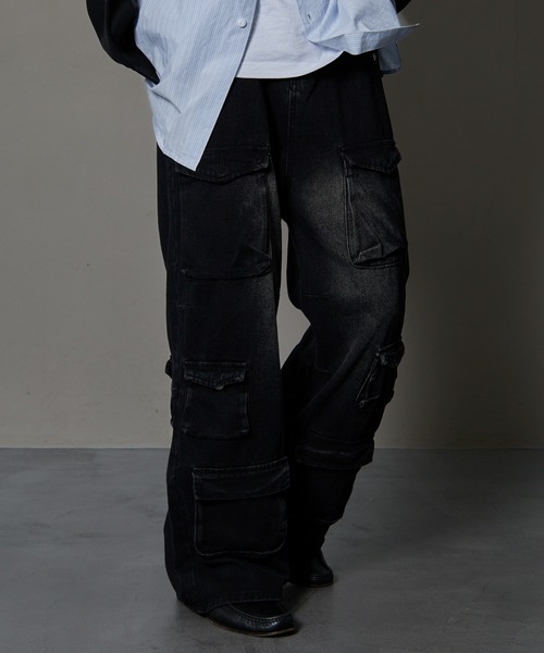 【セール】Bohemian Chop/ボヘミアンチョップ ストレートデニムカーゴパンツ【限定展開】(デニムパンツ)|PUBLUX(パブリュクス) 【セール】Bohemian Chop/ボヘミアンチョップ ストレートデニムカーゴパンツ【限定展開】(デニムパンツ)|PUBLUX(パブリュクス)