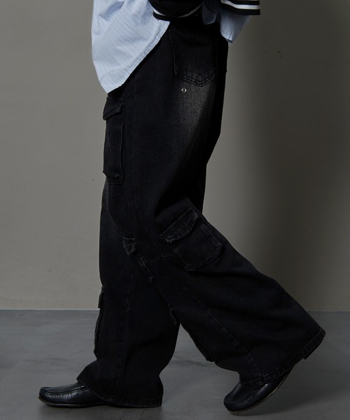 【セール】Bohemian Chop/ボヘミアンチョップ ストレートデニムカーゴパンツ【限定展開】(デニムパンツ)|PUBLUX(パブリュクス) 【セール】Bohemian Chop/ボヘミアンチョップ ストレートデニムカーゴパンツ【限定展開】(デニムパンツ)|PUBLUX(パブリュクス)