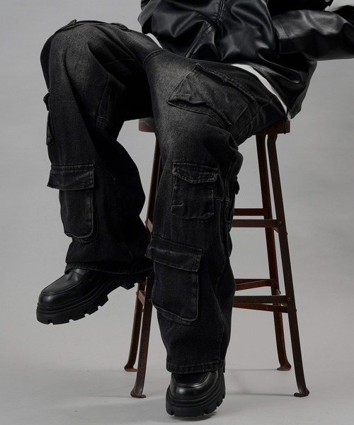 【セール】Bohemian Chop/ボヘミアンチョップ ストレートデニムカーゴパンツ【限定展開】(デニムパンツ)|PUBLUX(パブリュクス) 【セール】Bohemian Chop/ボヘミアンチョップ ストレートデニムカーゴパンツ【限定展開】(デニムパンツ)|PUBLUX(パブリュクス)