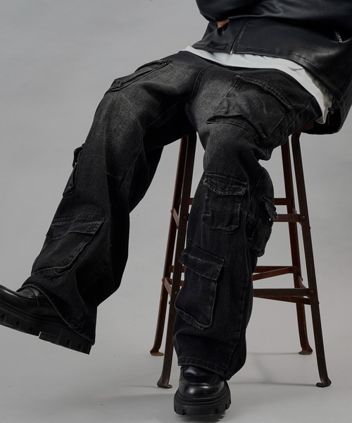 【セール】Bohemian Chop/ボヘミアンチョップ ストレートデニムカーゴパンツ【限定展開】(デニムパンツ)|PUBLUX(パブリュクス) 【セール】Bohemian Chop/ボヘミアンチョップ ストレートデニムカーゴパンツ【限定展開】(デニムパンツ)|PUBLUX(パブリュクス)