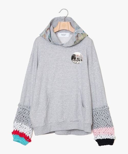 bedsidedrama(ベットサイドドラマ)の「Loose Sleeve Parka(パーカー・メンズ・ブラック/グレー・1/2)」の13枚目の写真