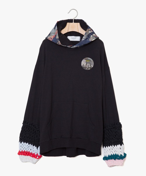 bedsidedrama(ベットサイドドラマ)の「Loose Sleeve Parka(パーカー・メンズ・ブラック/グレー・1/2)」の17枚目の写真