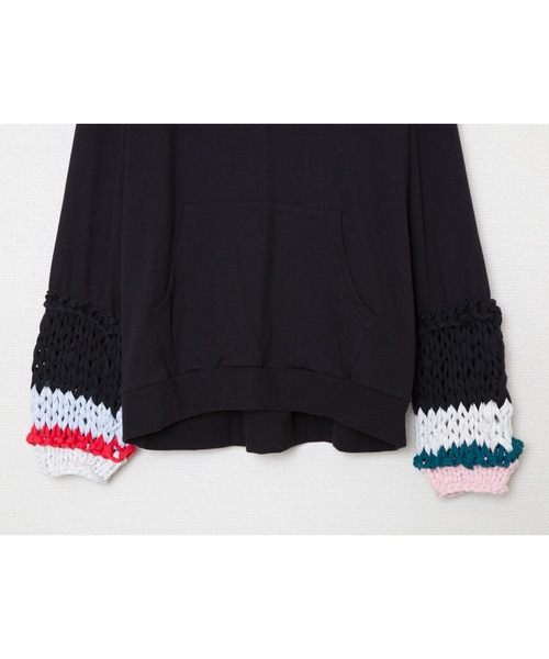 bedsidedrama(ベットサイドドラマ)の「Loose Sleeve Parka(パーカー・メンズ・ブラック/グレー・1/2)」の20枚目の写真