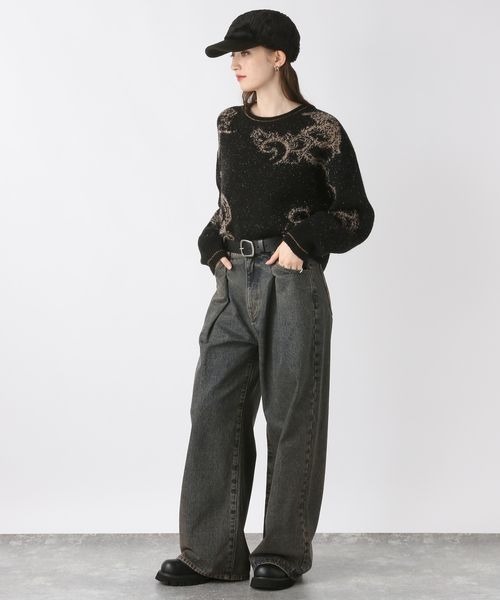 JEANASIS（ジーナシス）の「ボアキリカエCAP/240308（キャップ・レディース・ホワイト/ブラック・FREE）」の4枚目の写真