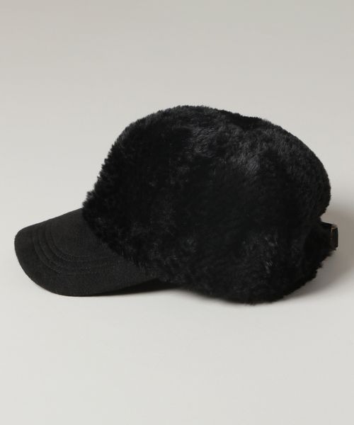 JEANASIS（ジーナシス）の「ボアキリカエCAP/240308（キャップ・レディース・ホワイト/ブラック・FREE）」の6枚目の写真