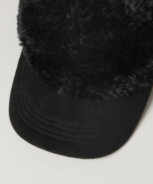 JEANASIS（ジーナシス）の「ボアキリカエCAP/240308（キャップ・レディース・ホワイト/ブラック・FREE）」の7枚目の写真