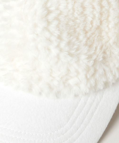 JEANASIS（ジーナシス）の「ボアキリカエCAP/240308（キャップ・レディース・ホワイト/ブラック・FREE）」の13枚目の写真