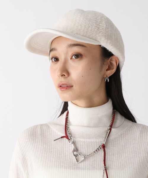 JEANASIS（ジーナシス）の「ボアキリカエCAP/240308（キャップ・レディース・ホワイト/ブラック・FREE）」の14枚目の写真