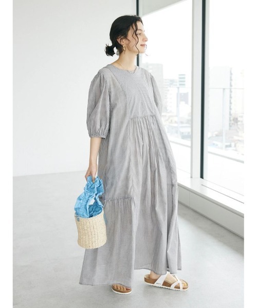 CRAFT STANDARD BOUTIQUE（クラフトスタンダードブティック）の「maison vert フリルハンドルかごバッグ（ハンドバッグ・レディース・ブルー・FREE）」の12枚目の写真