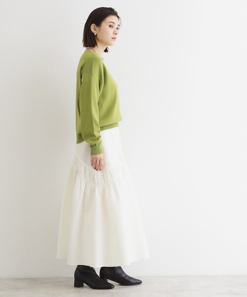 THE SHOP TK （ザ ショップ ティーケー ）の「◆【毛玉になりにくい／静電気防止】Vネックニット／洗える（ニット/セーター・レディース・ブラック/スモーキーグリーン系/グレー/パープル系/オフホワイト・12/13）」の18枚目の写真