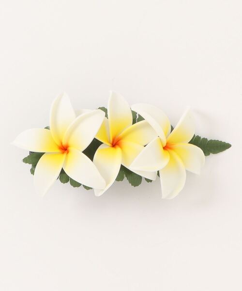 No.643  ハンドメイド バレッタ  プルメリア No.643 ハンドメイド バレッタ プルメリア