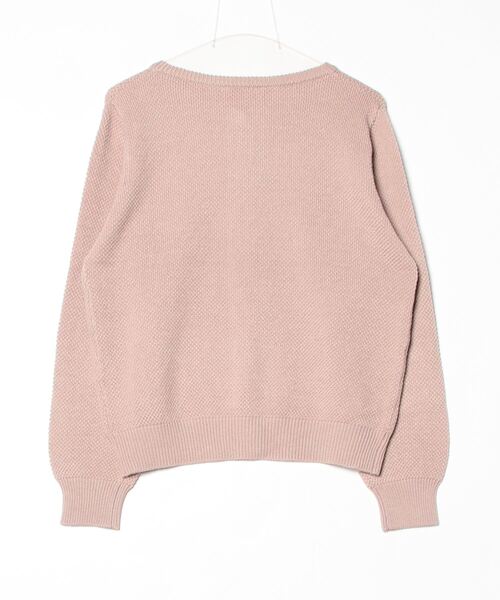 TOKYO SHIRTS(トウキョウシャツ)の「カノコクルーネック ニットカーディガン(カーディガン/ボレロ・レディース・ベージュ/ネイビー/グレー・M/L)」の4枚目の写真