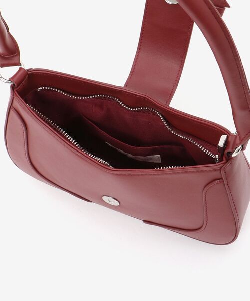 MAJESTIC LEGON（マジェスティックレゴン）の「フロントリボンクラシカルバッグ（ハンドバッグ・レディース・シルバー/ブラック/ボルドー・FREE）」の19枚目の写真