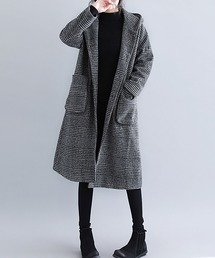 定価約14万　PALTO パルト　チェスターコート　フード付き　千鳥柄　L チェスターコート（フードあり）ファッション通販 - ZOZOTOWN