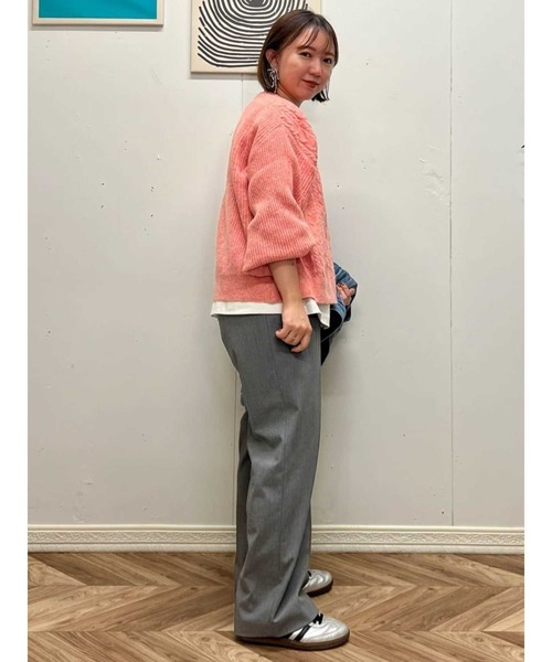 Right-on（ライトオン）の「ケーブルニット（ニット/セーター・レディース・ターコイズブルー/オフホワイト/ピンク・M/L/XL）」の8枚目の写真