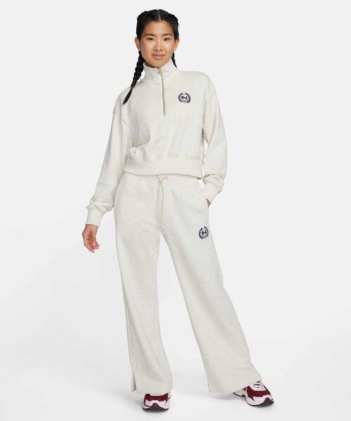 【話題のワイドシルエット】Nike ナイキ デザインパンツ NIKE side line wide straight side line & zip design pants