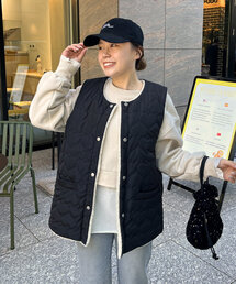 prose verse | 【MOMO COLLECTION】ボア×ハートキルティングリバーシブルベスト(ベスト)