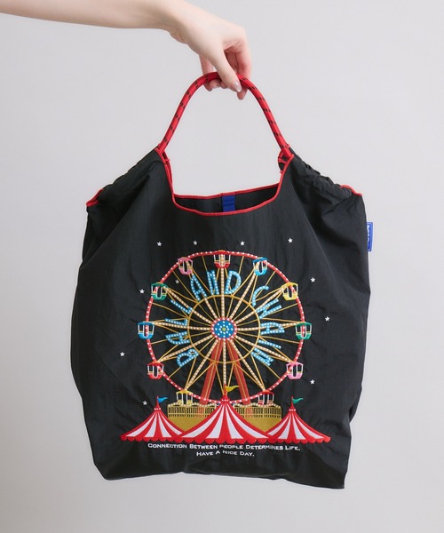 Ball&Chain(ボールアンドチェーン)の「【KATHARINE ROSS】Ball&Chain FerrisWheel 撥水 刺繍トートバッグ レギュラーサイズ(トートバッグ・レディース・イエロー/グレー/ブラック・MEDIUM)」の13枚目の写真