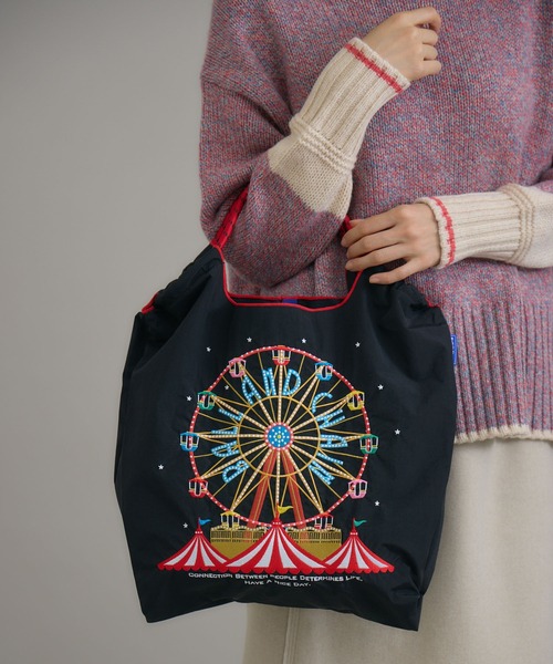 Ball&Chain(ボールアンドチェーン)の「【KATHARINE ROSS】Ball&Chain FerrisWheel 撥水 刺繍トートバッグ レギュラーサイズ(トートバッグ・レディース・イエロー/グレー/ブラック・MEDIUM)」の9枚目の写真