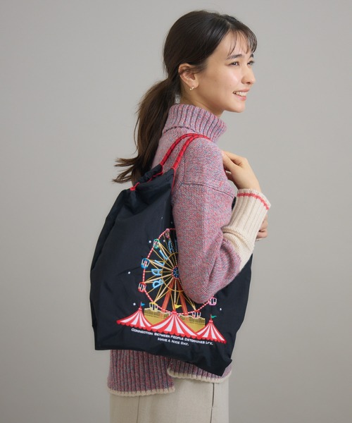 Ball&Chain(ボールアンドチェーン)の「【KATHARINE ROSS】Ball&Chain FerrisWheel 撥水 刺繍トートバッグ レギュラーサイズ(トートバッグ・レディース・イエロー/グレー/ブラック・MEDIUM)」の11枚目の写真