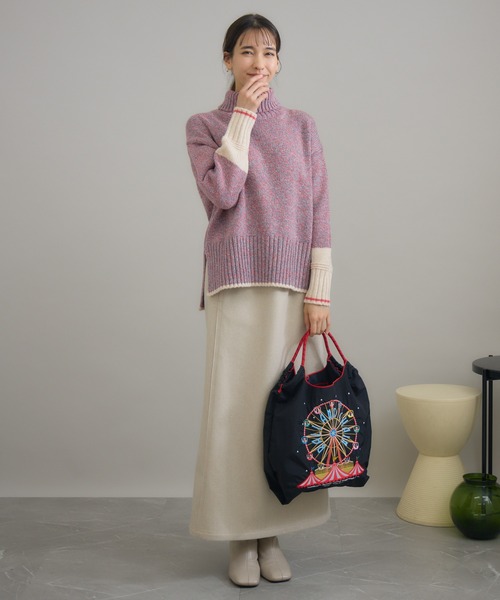 Ball&Chain(ボールアンドチェーン)の「【KATHARINE ROSS】Ball&Chain FerrisWheel 撥水 刺繍トートバッグ レギュラーサイズ(トートバッグ・レディース・イエロー/グレー/ブラック・MEDIUM)」の5枚目の写真