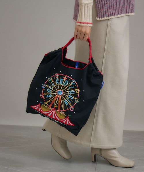 KATHARINE ROSS】Ball＆Chain FerrisWheel 撥水 刺繍トート
