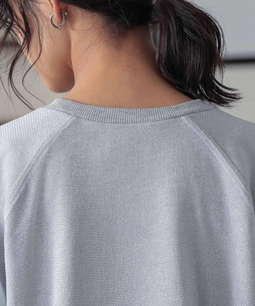 n'OrLABEL（ノアールレーベル）の「『ラメチュールスウェット』（スウェット・レディース・ネイビー/杢グレー/イエロー・FREE）」の14枚目の写真