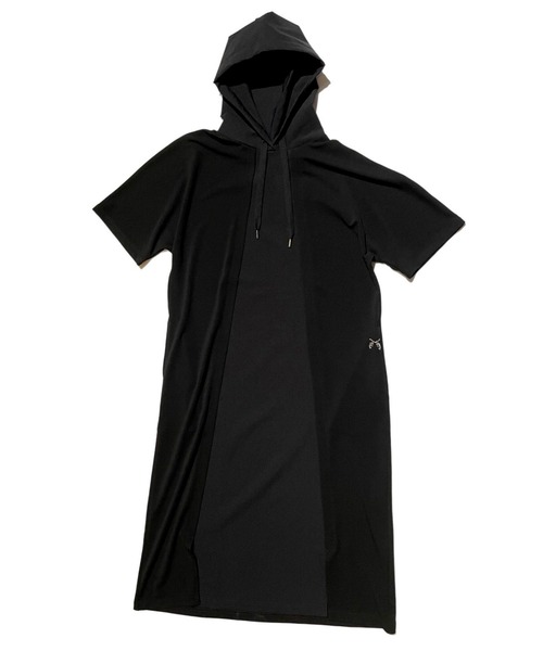 【セール】WOMAN PONTI HOODIE DRESS CRYSTAL（ワンピース）｜roarguns（ロアーガンズ）ワンピース