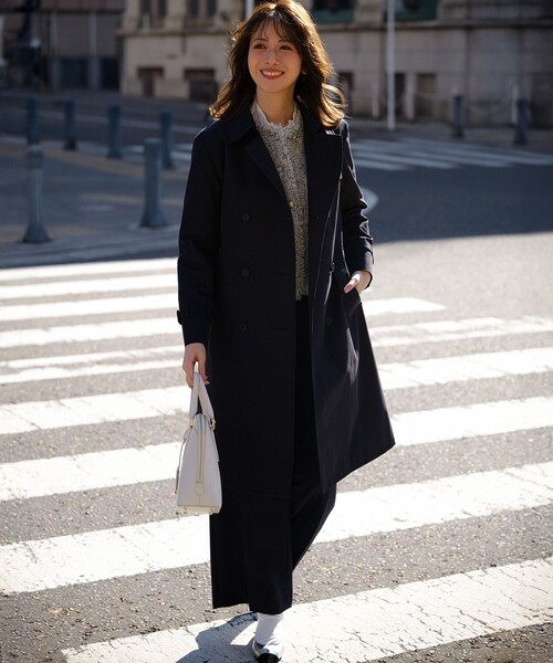 23区（ニジュウサンク）の「エアータンブラー TCギャバジン ロング トレンチコート（トレンチコート・レディース・黄土色系/ネイビー系/ベージュ系・36/42/40/38）」の7枚目の写真