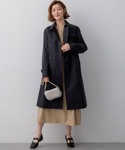 23区（ニジュウサンク）の「エアータンブラー TCギャバジン ロング トレンチコート（トレンチコート・レディース・黄土色系/ネイビー系/ベージュ系・36/42/40/38）」の10枚目の写真