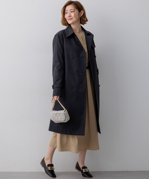 23区（ニジュウサンク）の「エアータンブラー TCギャバジン ロング トレンチコート（トレンチコート・レディース・黄土色系/ネイビー系/ベージュ系・36/42/40/38）」の11枚目の写真